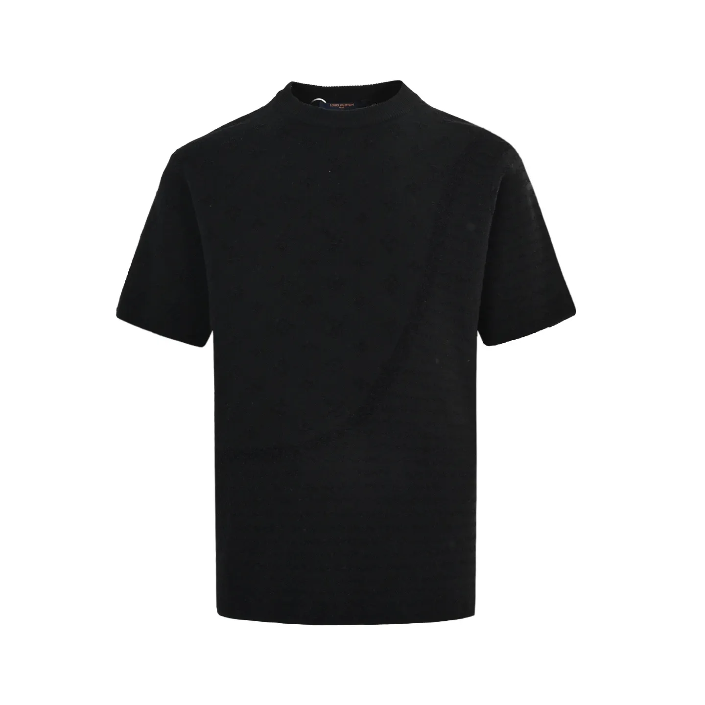 Louis Vuitton/Louis Vuitton 25ss dark pattern old flower jacquard knitted short sleeves